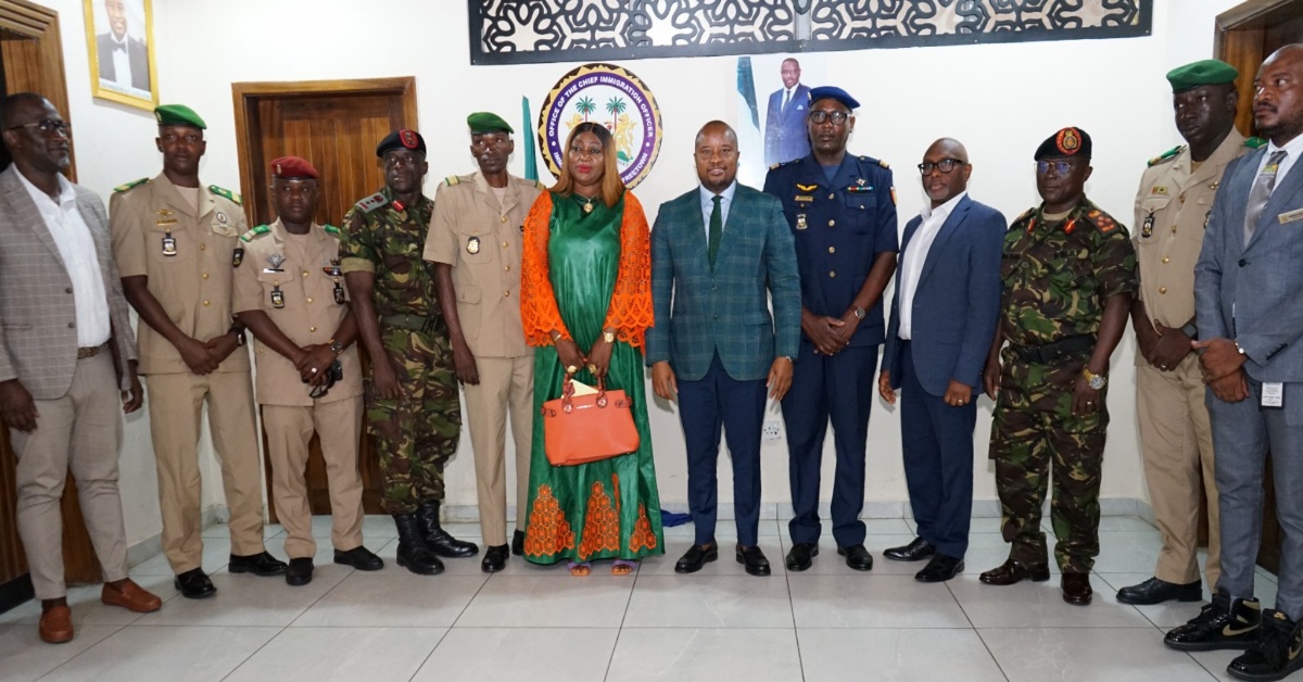 Head of Guinean Staff College Visits Sierra Leone Chief Immigration Officer