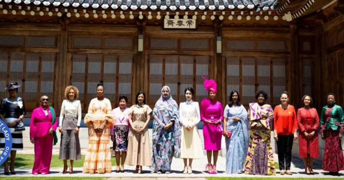 First Lady Fatima Bio Participates in Spouse Program at Korea-Africa Summit