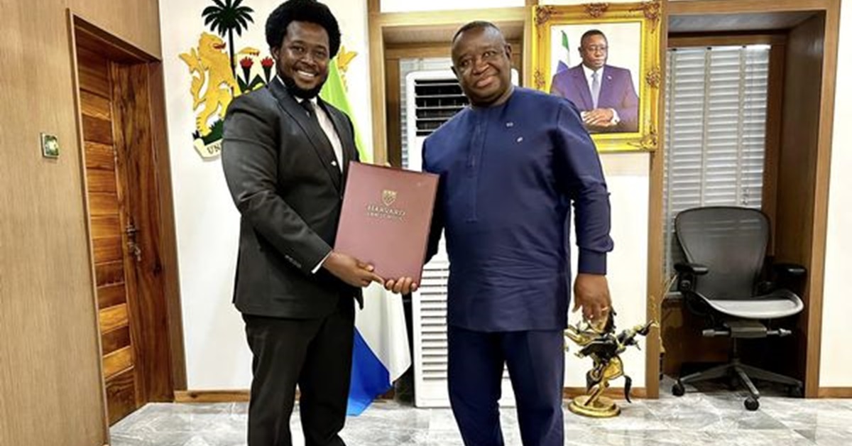 President Bio Receives Havard LLM Degree Certificate From Francis Ben Kaifala