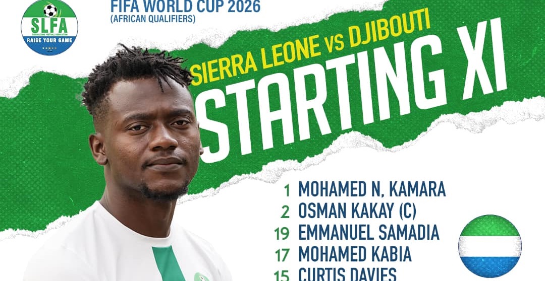 Leone Stars Releases Line Up Against Djibouti