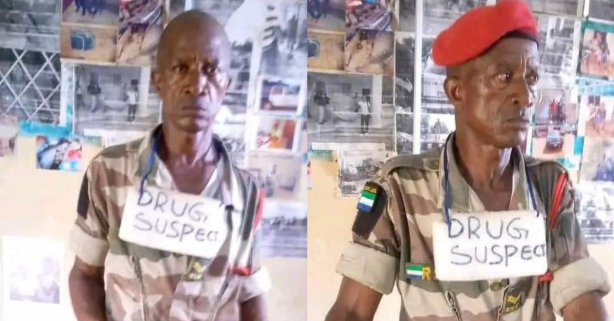Sierra Leonean Man Arrested in Liberia for Alleged Drug Possession While Wearing Military Uniform