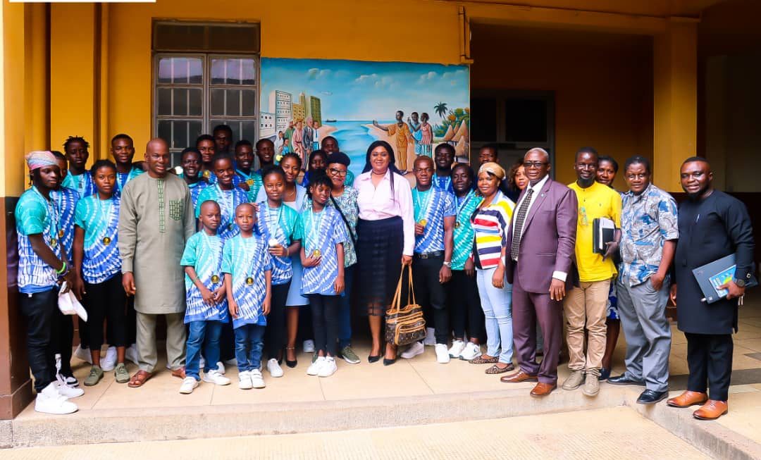 Sierra Leone’s Gymnastics Federation Presents Laurel to Minister of Tourism And Cultural Affairs