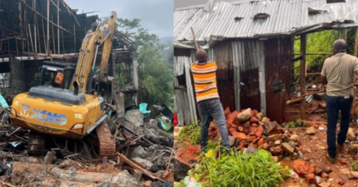 Government Embarks on Major Demolition Exercise in Regent Village