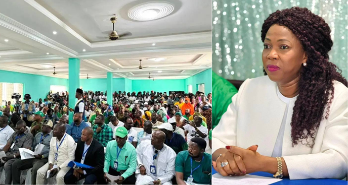 First Lady Fatima Bio Inaugurates First SLPP Council of District Chairmen Annual Retreat in Kambia