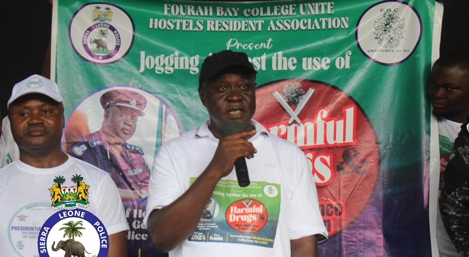 IGP Launches “Kush Must Go” And “Non-Violence” Campaigns at Fourah Bay College