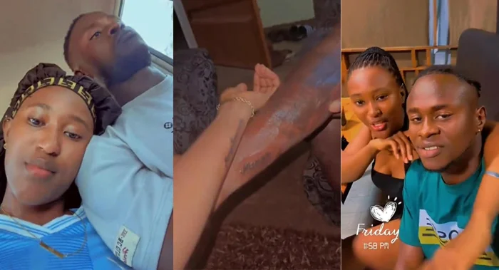Musa Tombo And New Girlfriend Tattoo Each Other’s Names in Public Display of Love