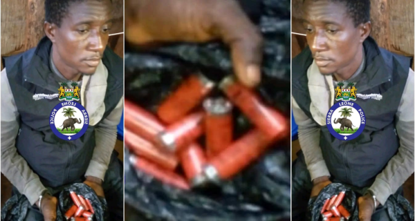 Police Arrest Man Found With 9 Shotgun Cartridges in Kenema