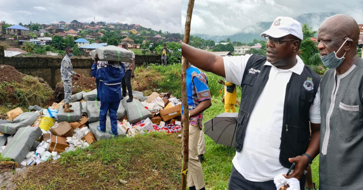 Sierra Leone Government Destroys Over $94 Million Worth of Illicit Drugs
