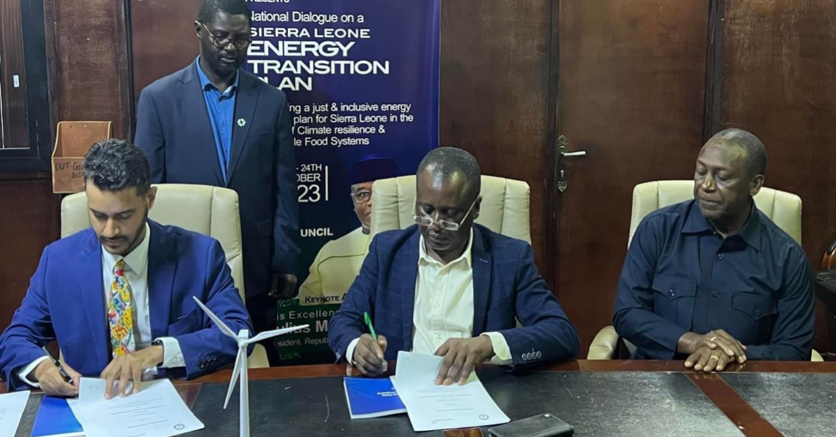 Sierra Leone Government Signs MoU With Infinity Power on Boosting Electricity