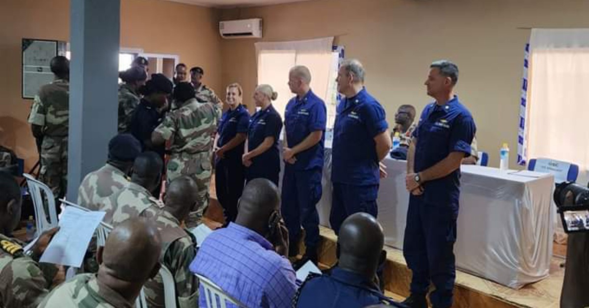 U.S. Coast Guard Trains 30 Sierra Leone Maritime Security Personnel in Ocean Rescue and Oil Spill Response