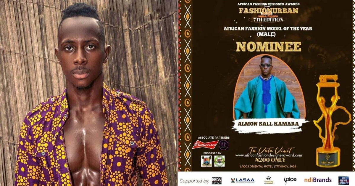 Sierra Leonean Model Almon Sall Nominated for African Fashion Model of the Year