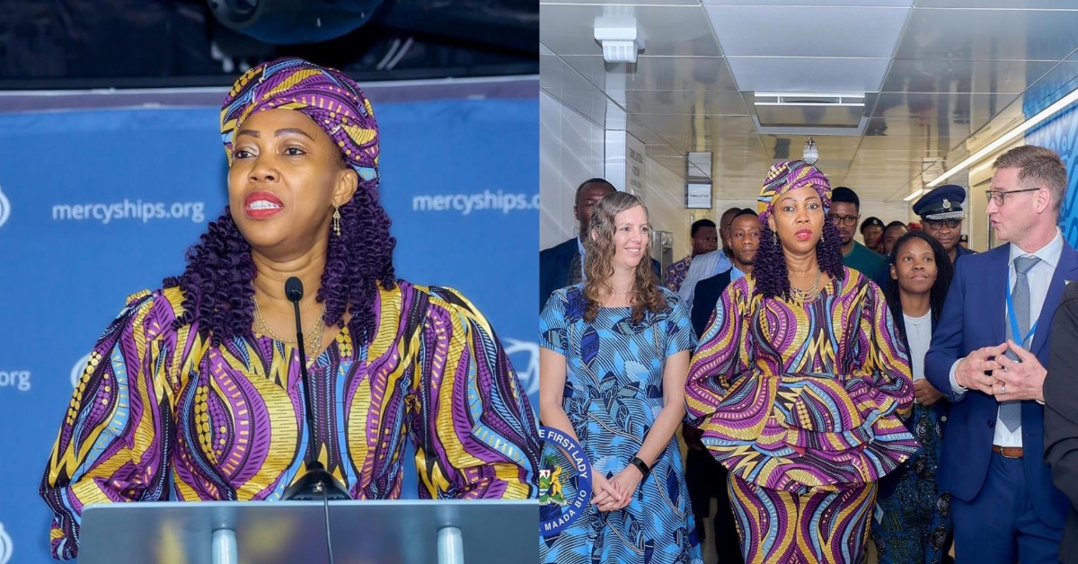 First Lady Fatima Bio Pledges to Strengthen Healthcare at Mercy Ships Event