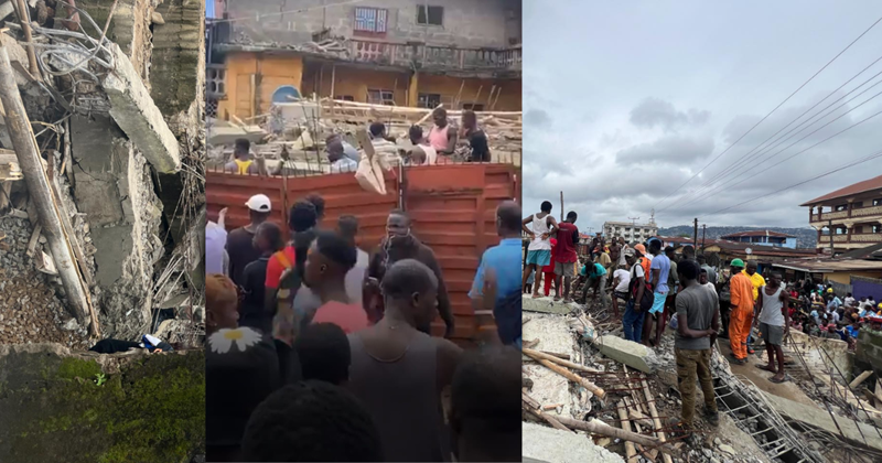 Four-Storey Building Collapses in Congo Town Freetown