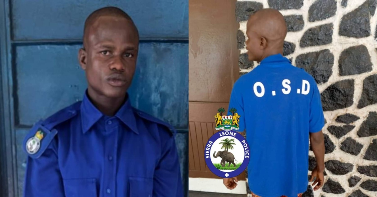 Fake Police Officer Arrested in Bo for Impersonation