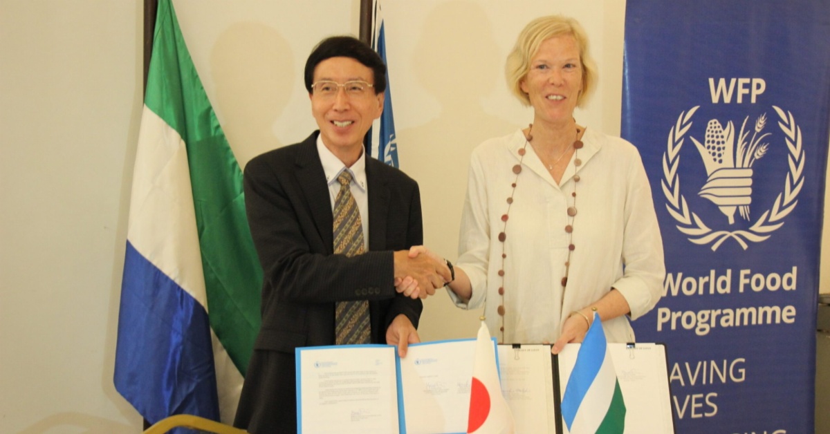 Japan and WFP Launch School Feeding Initiative in Pujehun District