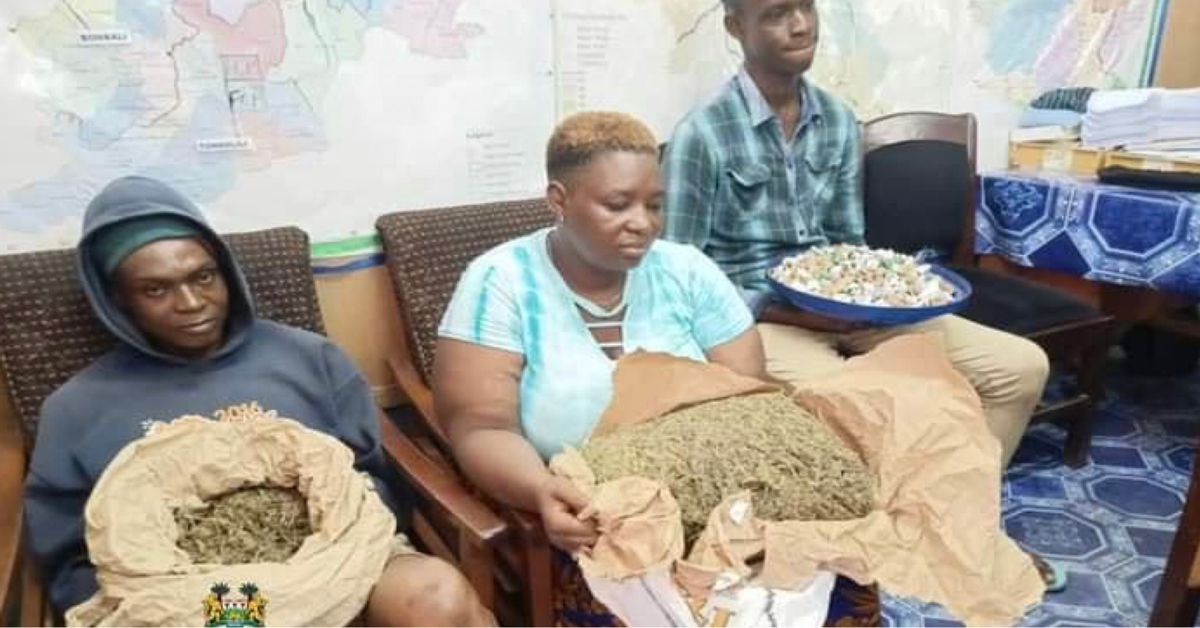 Three Arrested For Kush Possession in Makeni