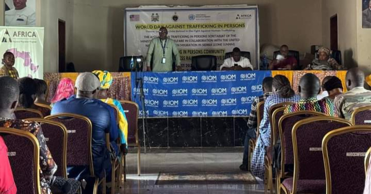 IOM, Ministry of Social Welfare Host Awareness Session on Human Trafficking