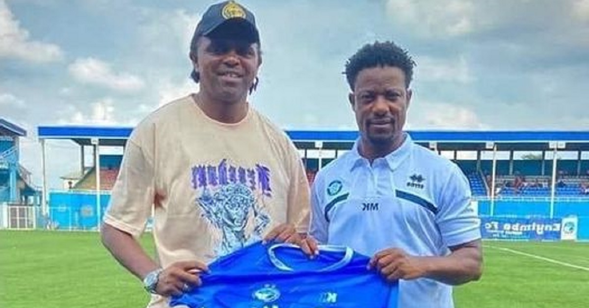 Mohamed Kallon Engages Nigeria Football Legend Nwankwo Kanu