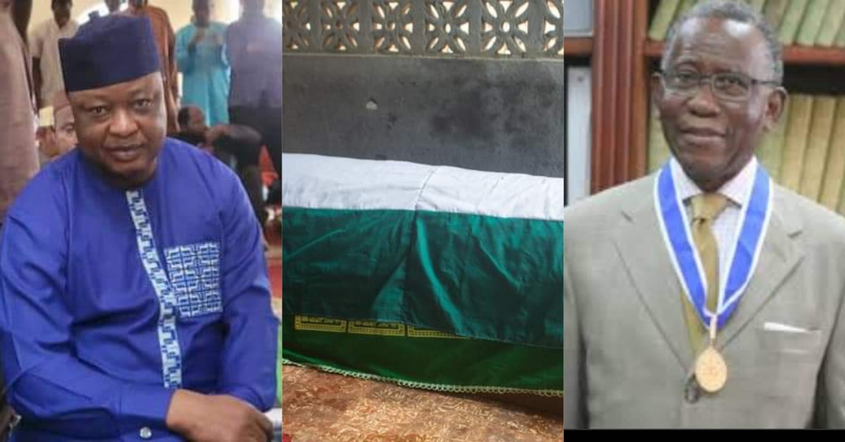 Sam-Sumana Joins Other Sympathizers at Burial of Former VP Dr. Abdulai Conteh