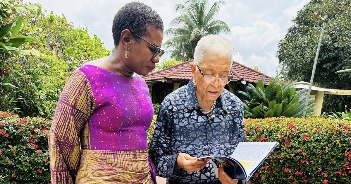 FCC Mayor, Yvonne Aki-Sawyer Pays Courtesy Visit to Former Liberia Female President