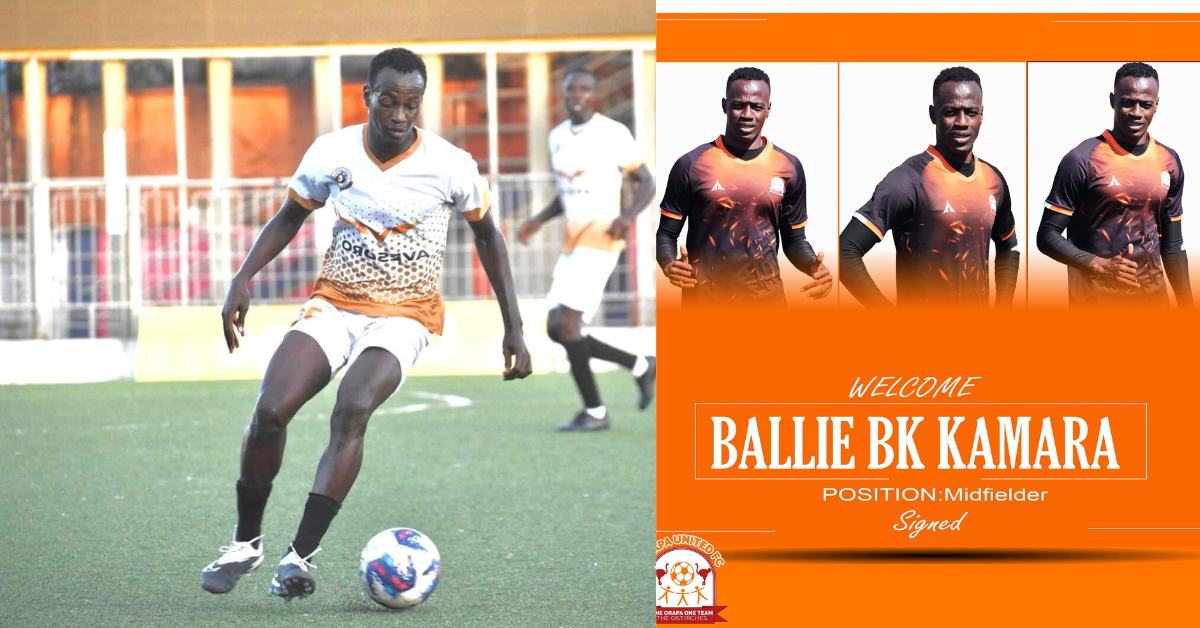 Sierra Leone’s Ballie “BK” Kamara Joins Orapa United, Set for CAF Confederations Cup Debut