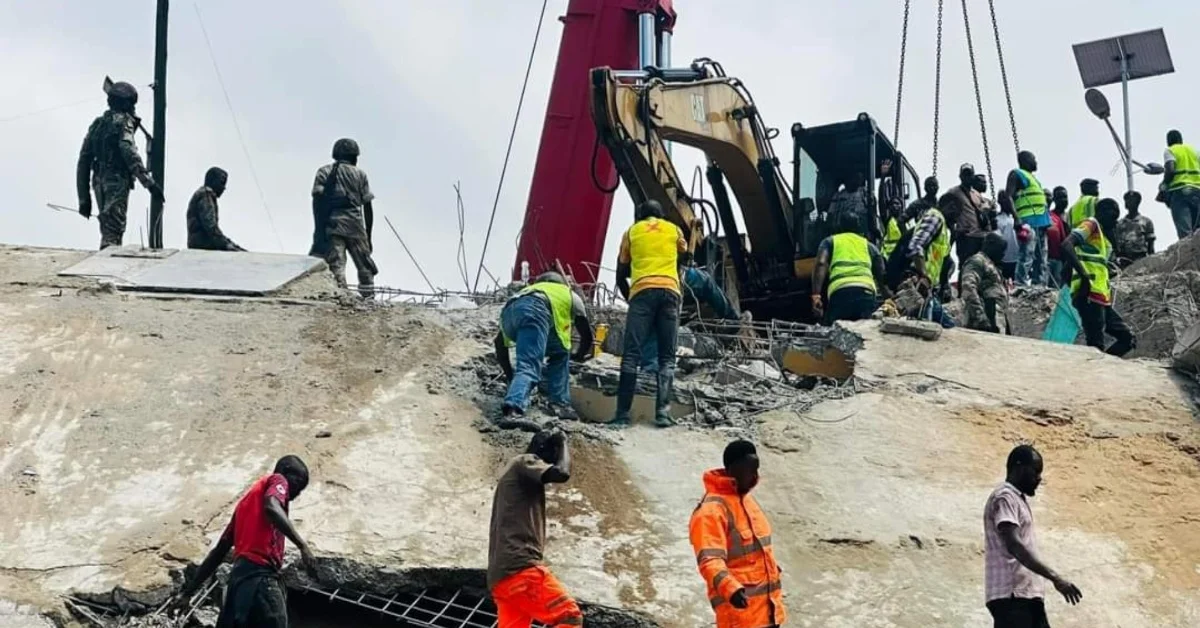 UPDATE: Day 5 of Search and Rescue Operation at Collapsed Seven-Storey Building in Freetown