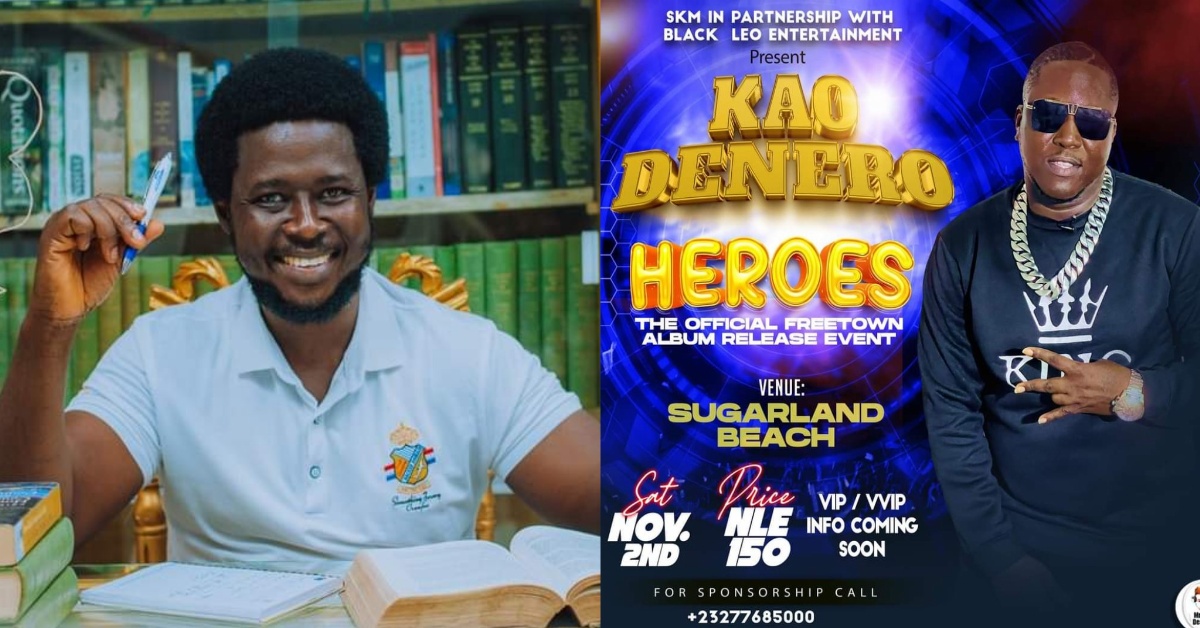 ACC Commissioner Francis Ben Kaifala Hails Kao Denero’s ‘Heroes’ as Sierra Leone’s Best Hip-Hop Album