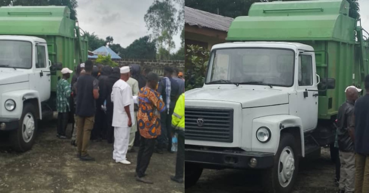 Tonkolili District Council Donates Dump Truck to Mile 91 Residents