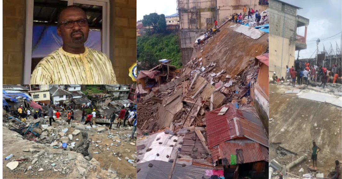 News Update: Vice President Jalloh Visits Site of Freetown Building Collapse as Death Toll Rises to Ten