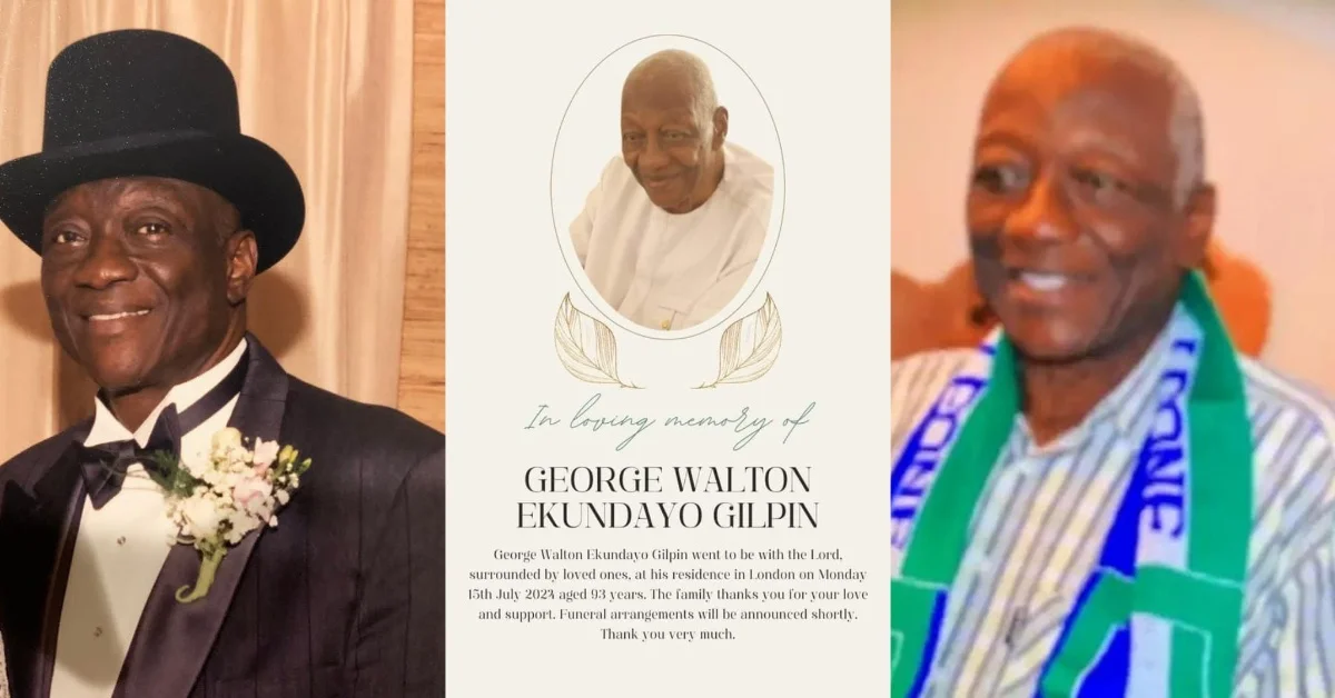 The Gilpin Family Sends Message of Appreciation to Sympathizers of the Late George Walton Ekundayo Gilpin