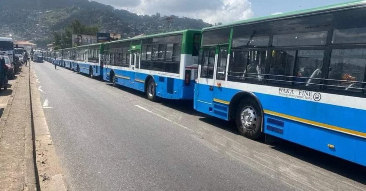 Delays Plague Freetown’s Waka Fine Bus Service Amid Controversy