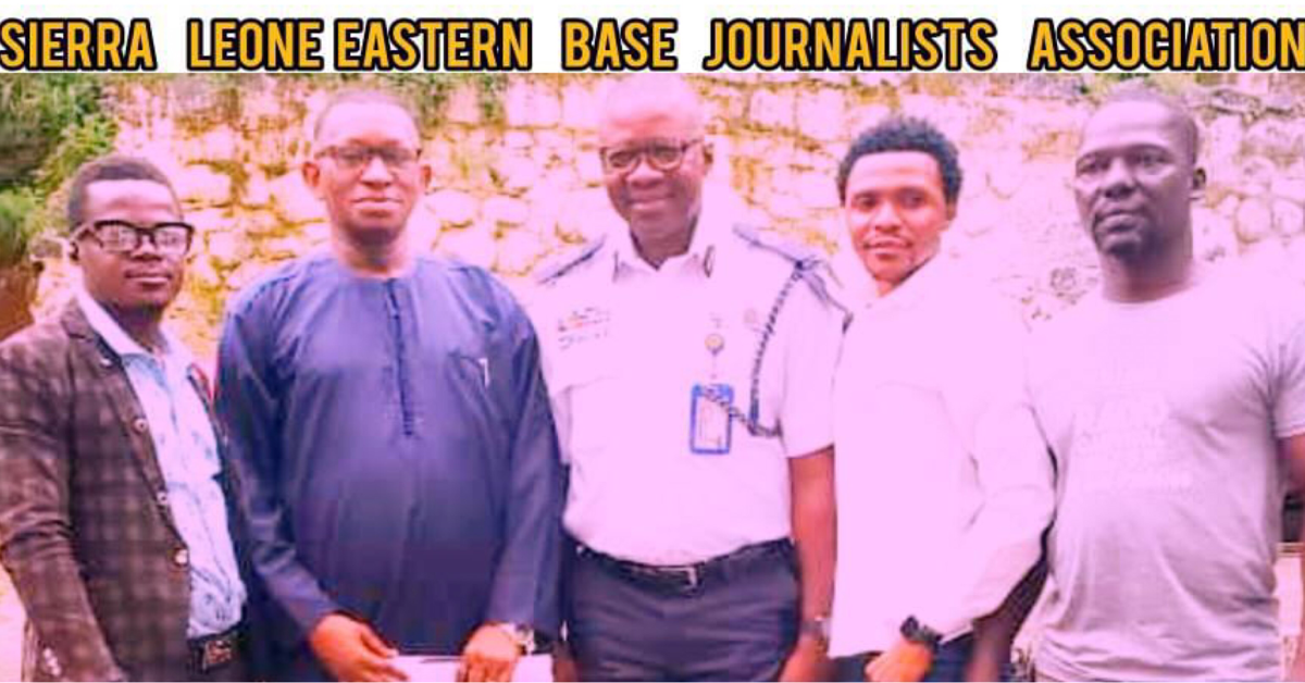 Eastern Base Journalist Association Expresses Challenges to Hon. Chernor Maju Bah