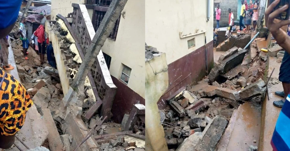 Building Collapse Kills Two in Freetown Following Heavy Rainfall