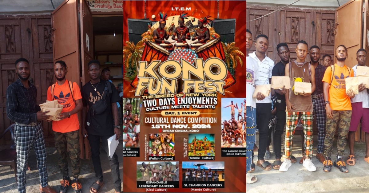 Kono Fun Fest Chairman Allocates Startup Funds to Support Local Dance Teams Ahead of Cultural Competition