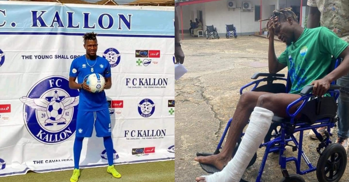 FC Kallon Midfielder Suffers Serious Injury in Friendly Match