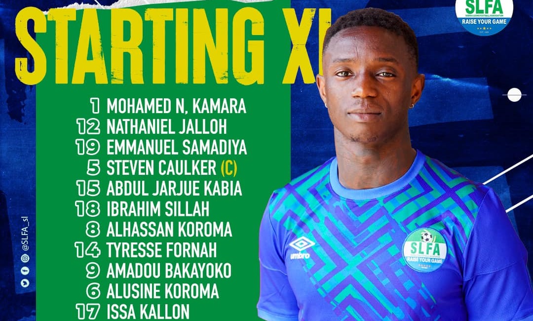 SLFA Releases Leone Stars Starting Line up to Face Ivory Coast