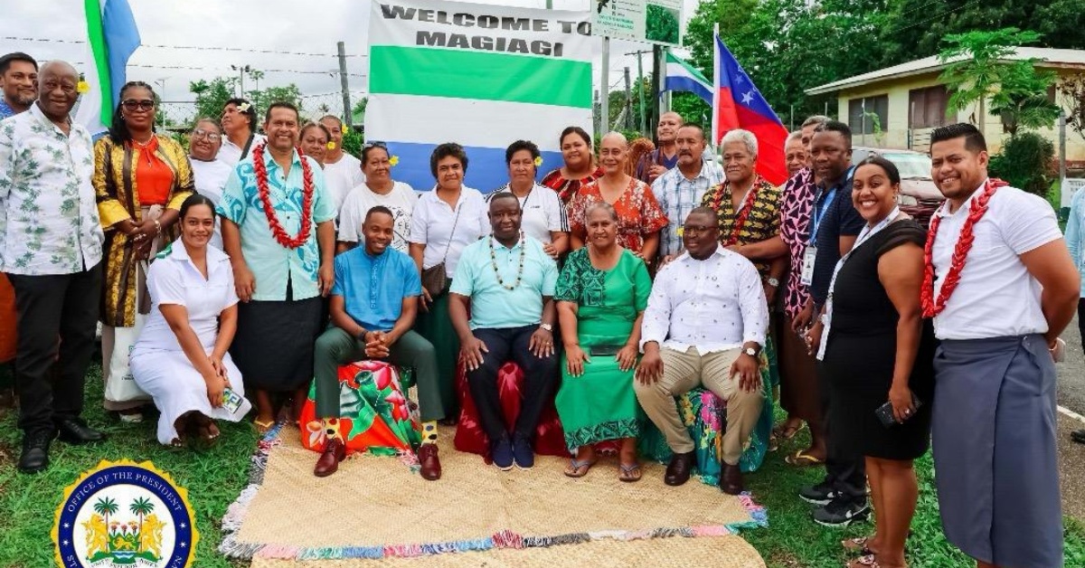 President Bio Makes Historic Visit to Magiagi Village in Samoa