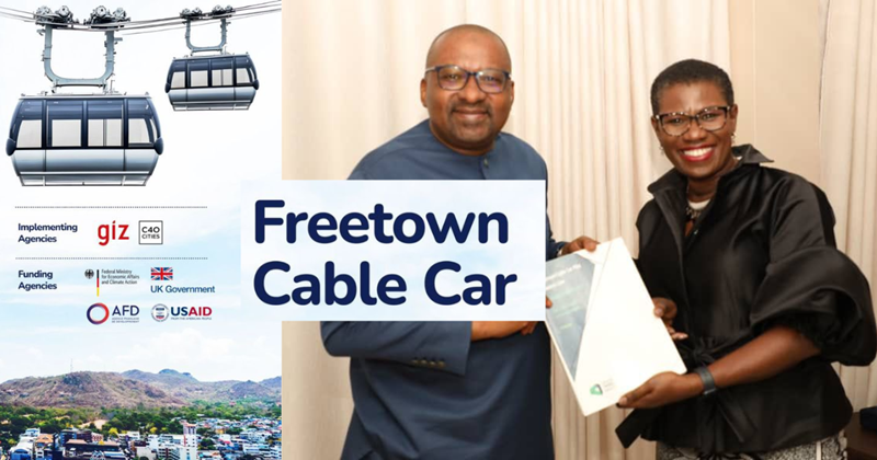 Mayor Aki-Sawyerr Presents Freetown Cable Car Feasibility Report to VP Juldeh Jalloh