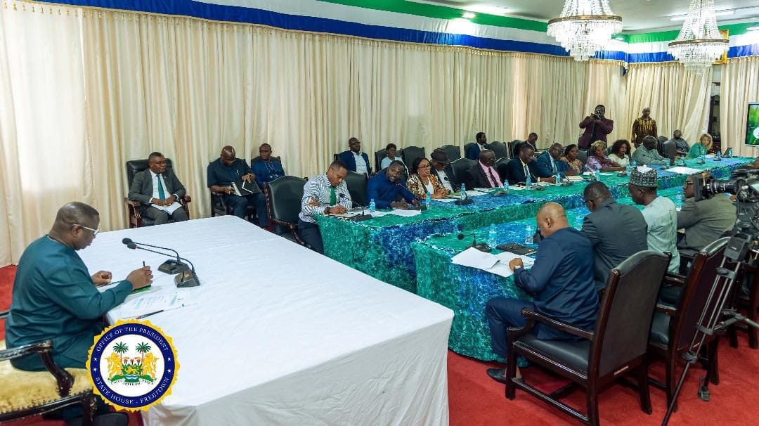 Presidential Council on Feed Salone Briefs President Bio On First-Year Progress, Advocates for Climate-Smart Agriculture