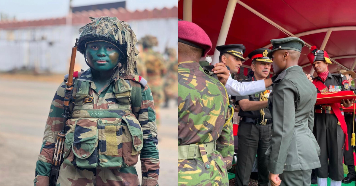 Sierra Leone Army Welcomes First Female Cadet Officer After Training in India