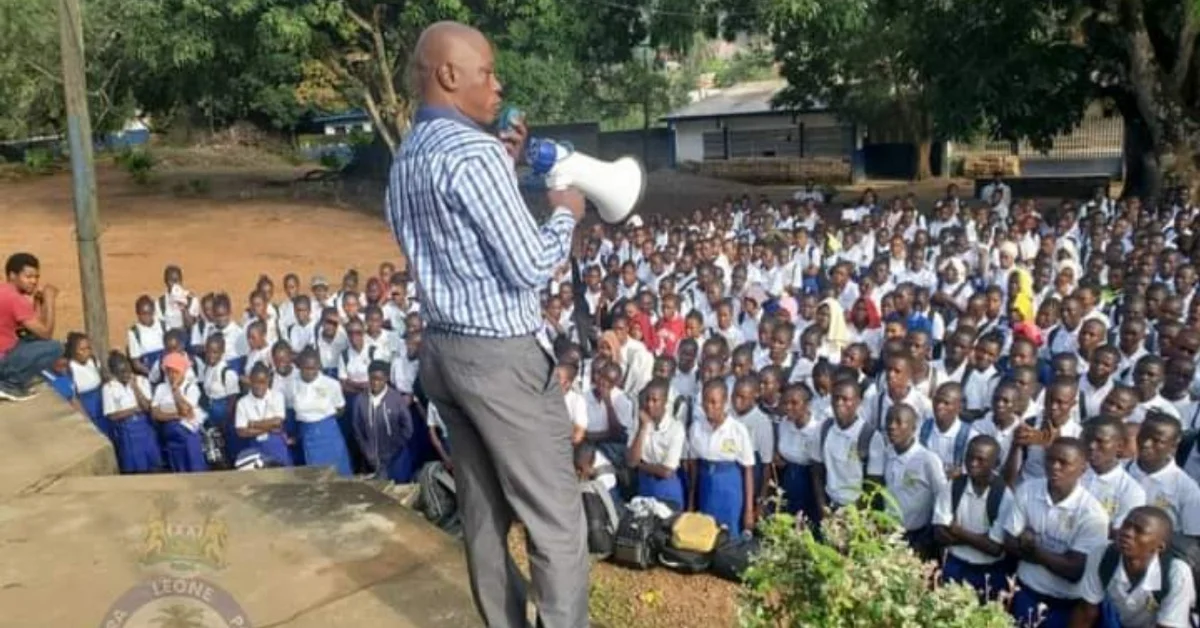 Police Launches School Sensitization Campaign on Prohibition of Child Marriage Act 2024 in Kabala