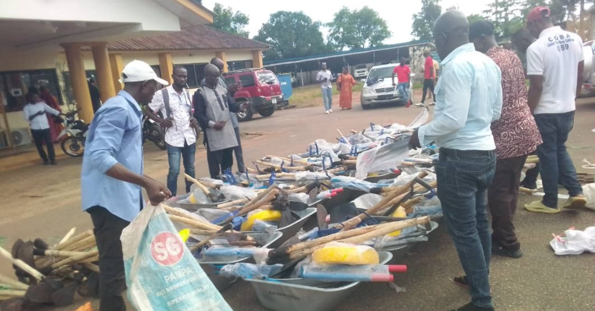 Port Loko District Council Provide Tools For 28 Communities