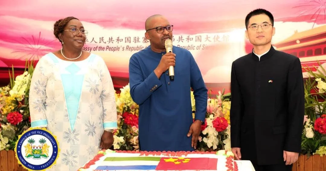 Vice President Juldeh Jalloh Reaffirms Strong Ties With China at 75th Anniversary Celebration