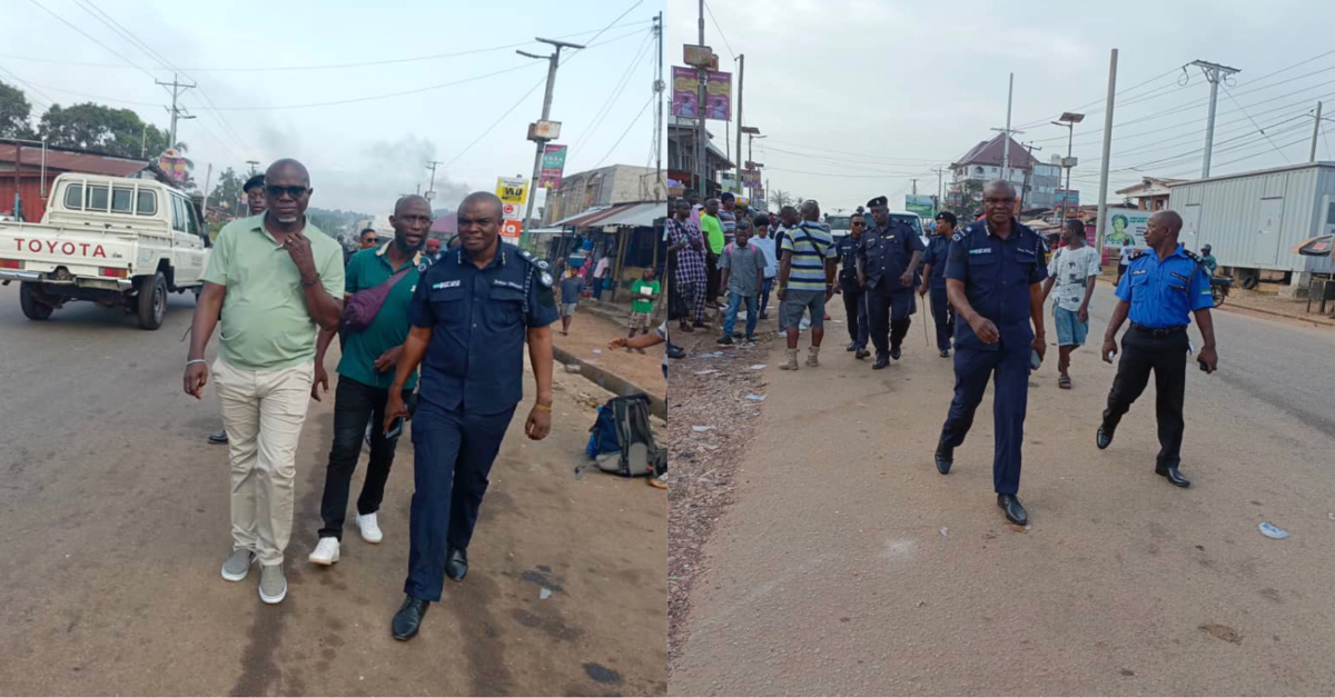 Bo Police Regional Commander Leads Road Safety Initiative to Eradicate Traffic Congestion