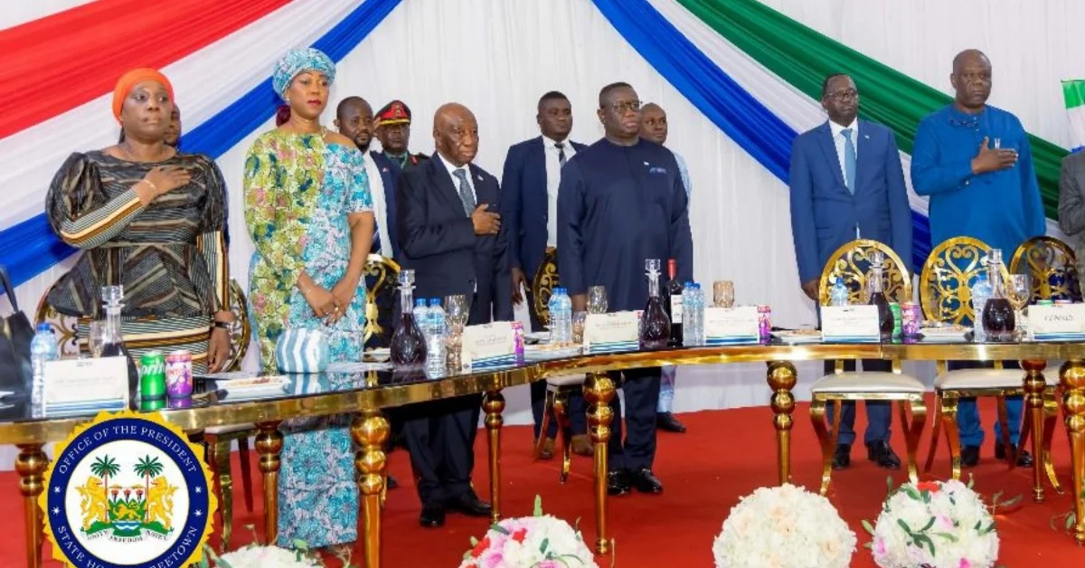 President Bio Hosts State Dinner Honoring Liberian President Joseph Nyumah Boakai