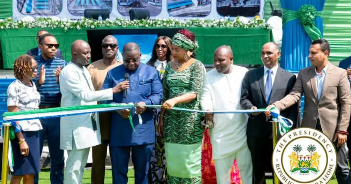 President Bio Commissions New Transit Terminal, Traffic Light to Boost Connectivity in Freetown