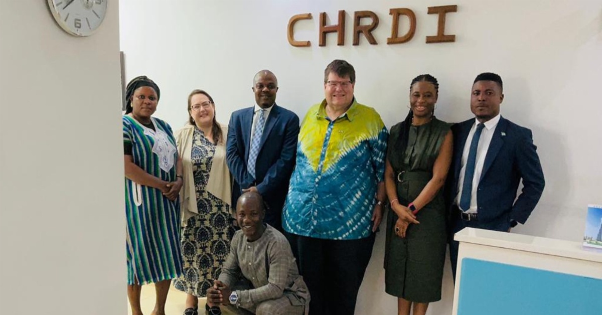 U.S. Ambassador Bryan Hunt Visits CHRDI to Discuss Human Rights and Social Accountability in Sierra Leone