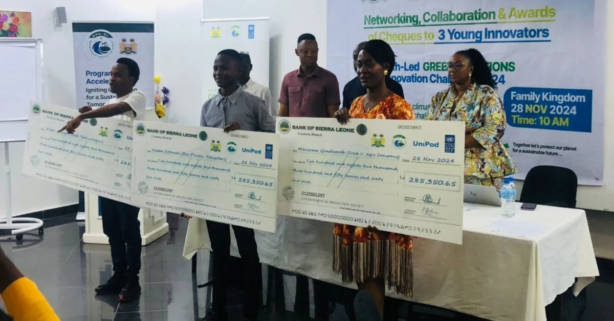 EPA-SL Awards Prizes to Winners of the Green Solution Youth Innovation Challenge