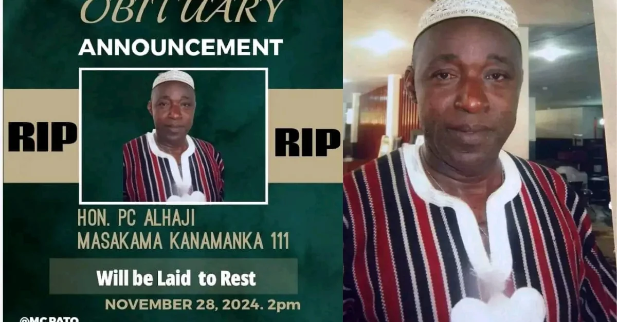 Kanamanka Family Announces Date for Burial of Tonkolili District Paramount Chief