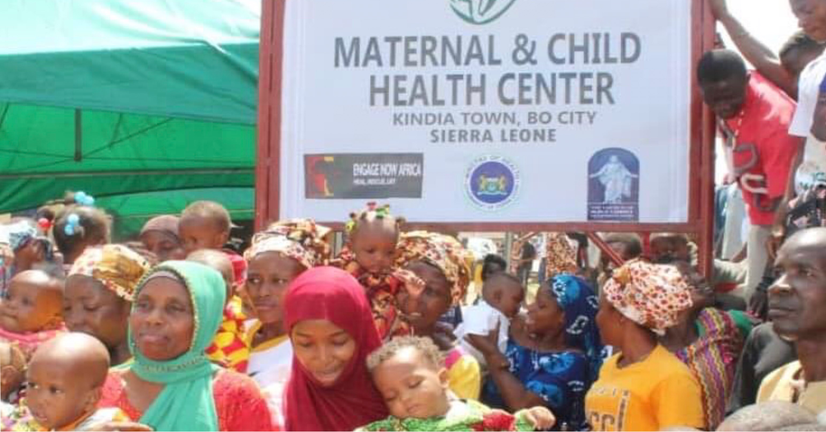 Engage Now Africa Commissions New Maternal And Child Health Center in Bo